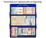 WhiteCoat Clipboard® Trifold - Blue Flight Medic Edition
